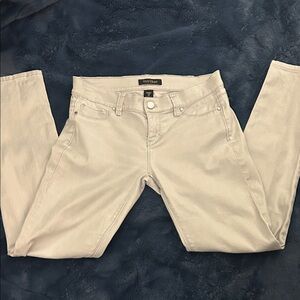 White House Black Market Women's Light Gray Skinny Jeans